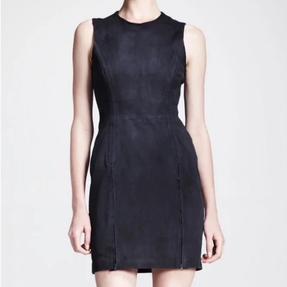 Theory Fraylan Dress. NWT. Stretch suede